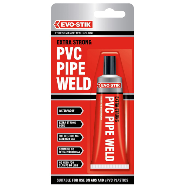 EVO-STIK PVC Pipe Weld, Extra Strong Adhesive, 50ml